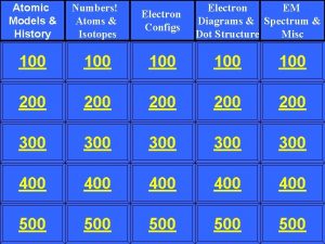 Atomic Models History Numbers Atoms Isotopes Electron Configs