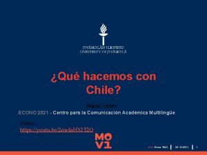 Qu hacemos con Chile Miguel Lpez ECONO 2021