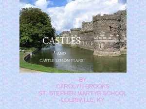 CASTLES AND CASTLE LESSON PLANS BY CAROLYN BROOKS