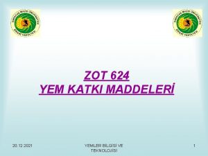 ZOT 624 YEM KATKI MADDELER 20 12 2021