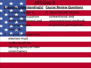 APS Day 4 Enduring Understandings Course Review Questions