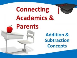 Connecting Academics Parents Addition Subtraction Concepts Mathematics Florida
