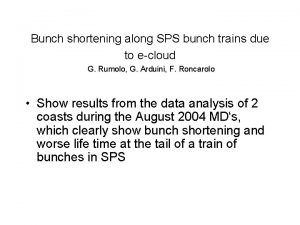 Bunch shortening along SPS bunch trains due to