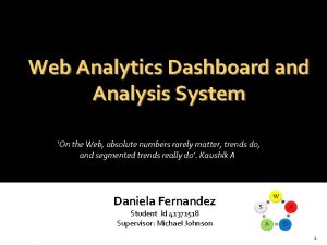 ITEC 811 Web Analytics Dashboard and Analysis System