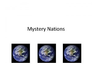 Mystery Nations Why Are Some Nations Rich While