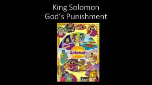 King Solomon Gods Punishment King Solomon Gods Punishment