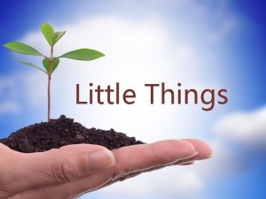 Little Things Importance of little things Life is