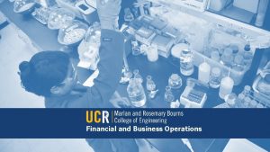 Financial and Business Operations Departmental Financial and Administrative