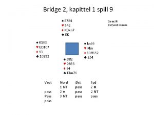 Bridge 2 kapittel 1 spill 9 E 754