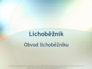 Lichobnk Obvod lichobnku Dostupn z Metodickho portlu www