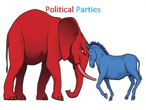 Political Parties Political Party Defined A political party