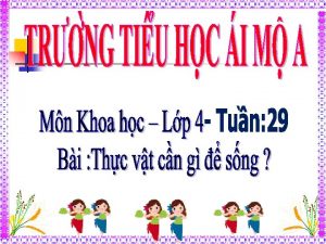 Hot ng 1 Trnh by cch tin hnh