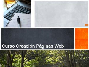 Curso Creacin Pginas Web Una web por dentro