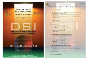 DSI Horizonte 2012 Comment les TIC peuventelles contribuer