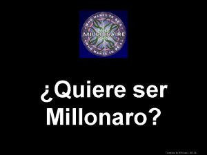 Quiere ser Millonaro Template by Bill Arcuri WCSD