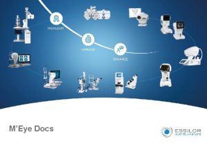 MEye Docs ESSILOR INSTRUMENTS LA DOCUMENTATION MEYE DOCS