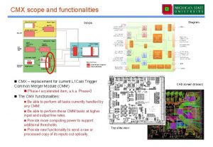 CMX scope and functionalities Diagram Scope n CMX