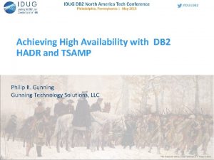 Achieving High Availability with DB 2 HADR and