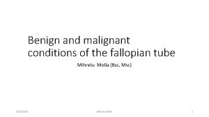 Benign and malignant conditions of the fallopian tube