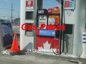 Gas Prices 24 December 2021 Canadas Average Gas