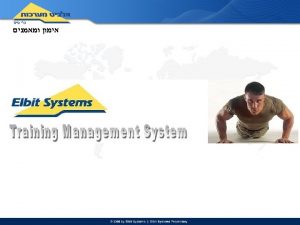 Goals Scope Goals Provide a Training Management System