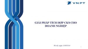 GII PHP TCH HP CKS CHO DOANH NGHIP