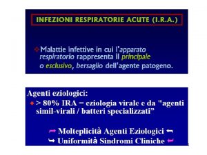 1 Raffreddore 2 3 Orthomixovirus RNA genomico 8