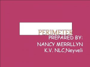 PREPARED BY NANCY MERRLLYN K V NLC Neyveli