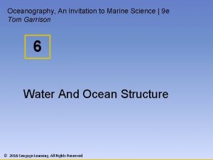 Oceanography An Invitation to Marine Science 9 e
