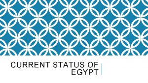 CURRENT STATUS OF EGYPT TERRITORY 1 001 450