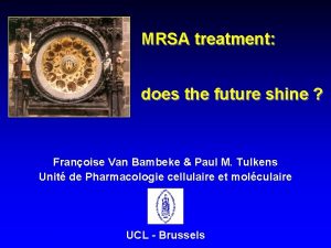MRSA treatment does the future shine Franoise Van