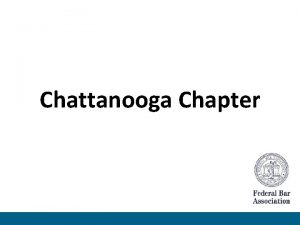 Chattanooga Chapter FBA Mission Statement The mission of