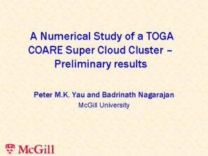 A Numerical Study of a TOGA COARE Super