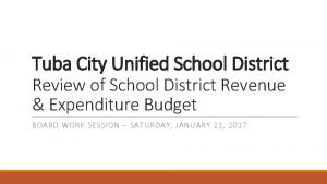 Tuba City Unified School District Review of School