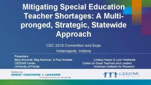 Mitigating Special Education Teacher Shortages A Multipronged Strategic