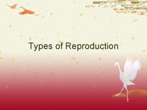 Types of Reproduction Types of Reproduction Asexual reproduction