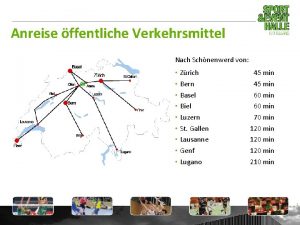 Anreise ffentliche Verkehrsmittel Nach Schnenwerd von Zrich Bern