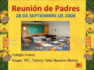 Reunin de Padres Colegio Cratos Grupo 3C Tutora