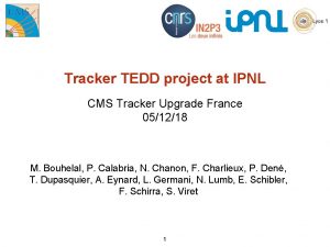 Tracker TEDD project at IPNL CMS Tracker Upgrade