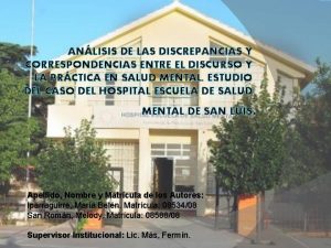 ANLISIS DE LAS DISCREPANCIAS Y CORRESPONDENCIAS ENTRE EL