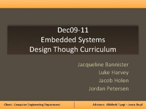 Dec 09 11 Embedded Systems Design Though Curriculum