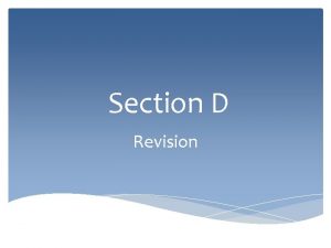 Section D Revision World Views Religious NonReligious Religious