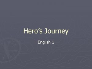 Heros Journey English 1 Steps of Heros Journey