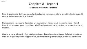 Alain Raynaud Chapitre 8 Leon 4 La carte