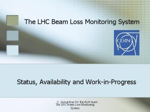 The LHC Beam Loss Monitoring System Status Availability