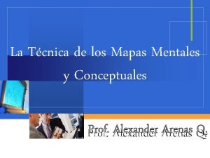 La Tcnica de los Mapas Mentales y Conceptuales