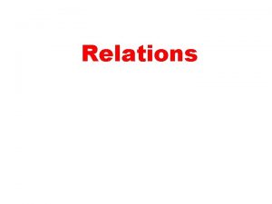 Relations Relations As Sets Computing is the science