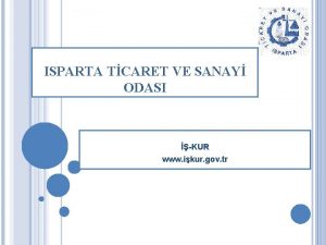 ISPARTA TCARET VE SANAY ODASI KUR www ikur