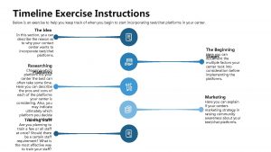 Timeline Exercise Instructions Below is an exercise to