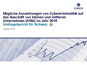 Mgliche Auswirkungen von Cyberkriminalitt auf das Geschft von